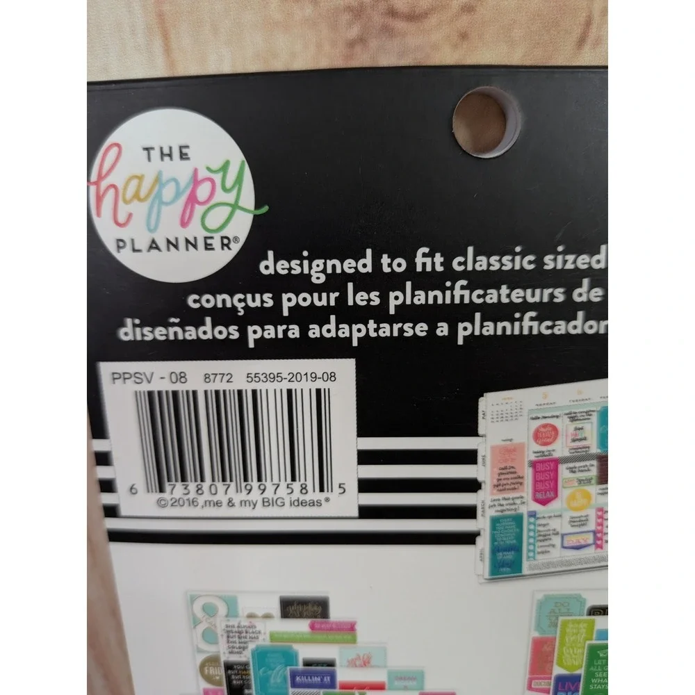 The Happy Planner Positive Vibes Sticker Book Quotes and Citations 427 Pcs